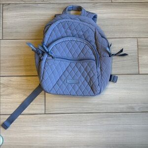 Vera Bradley Essential Compact Blue Quilted Backpack